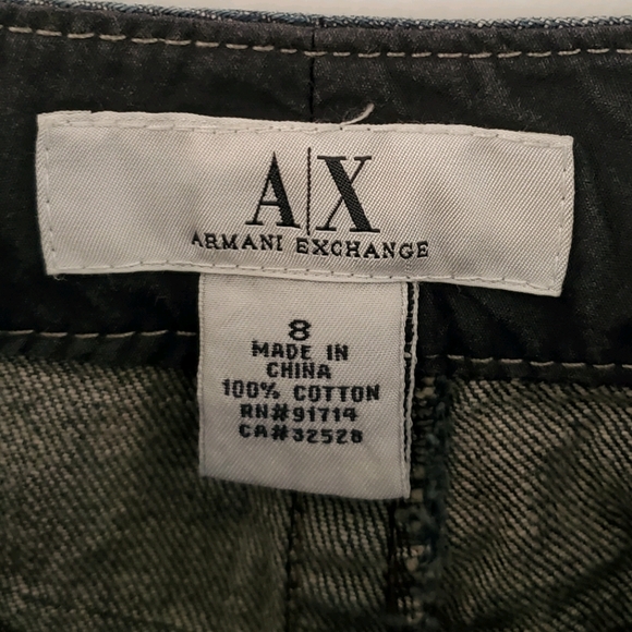 Armani Exchange Y2K Denim Kick Pleat Pencil Skirt - Picture 7 of 9